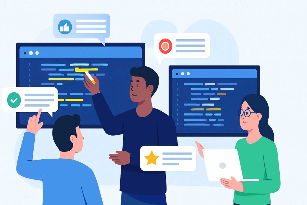code review best practices, write code for review, how to prepare code for peer review, developer code quality tips, code collaboration process, software review guidelines, team coding standards, developer productivity habits