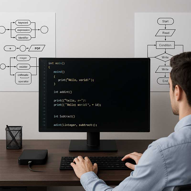 c programming cheat sheet, c language reference, c syntax examples, c programming basics, c data types table, c functions examples, c pointers tutorial, c arrays cheat sheet, c file handling examples, c programming pdf