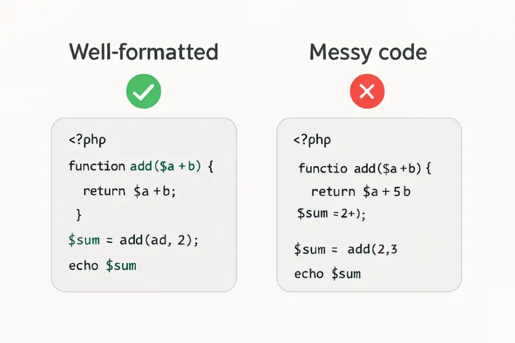 php coding standards, php code style guide, php best practices, php clean code, php naming conventions, php psr standards, php secure coding guidelines