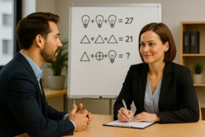 brainteaser interview questions, logical interview puzzles, tricky HR interview questions, problem solving interview answers, creative thinking questions, HR puzzle round, brain teaser examples for interviews, reasoning interview questions and answers, smart HR questions, critical thinking interview preparation