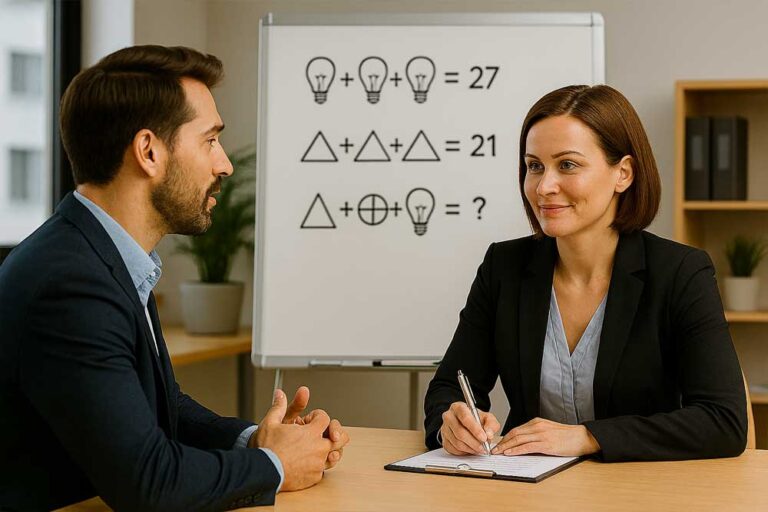 brainteaser interview questions, logical interview puzzles, tricky HR interview questions, problem solving interview answers, creative thinking questions, HR puzzle round, brain teaser examples for interviews, reasoning interview questions and answers, smart HR questions, critical thinking interview preparation