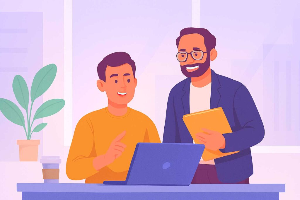 managing managers in software development, how to communicate with project managers, leadership tips for developers, handling management pressure in IT, developer communication skills, working with tech leads, team collaboration for programmers, management skills for developers