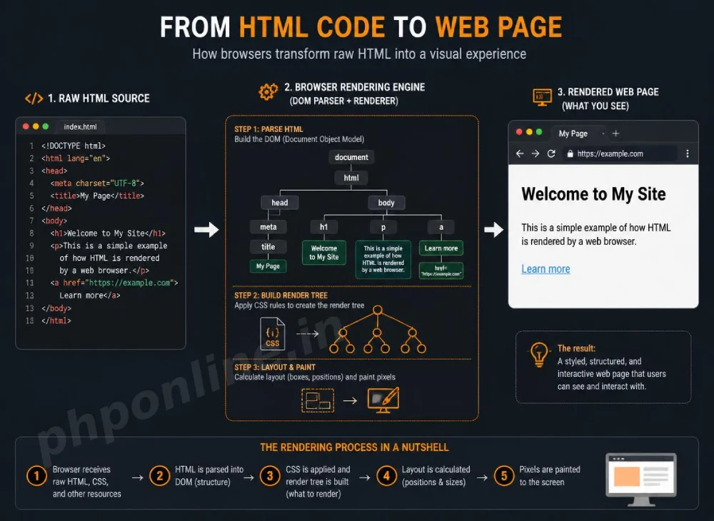 html introduction, learn html tags, html for beginners, web development html, html elements and attributes, learn html programming, basic web page layout