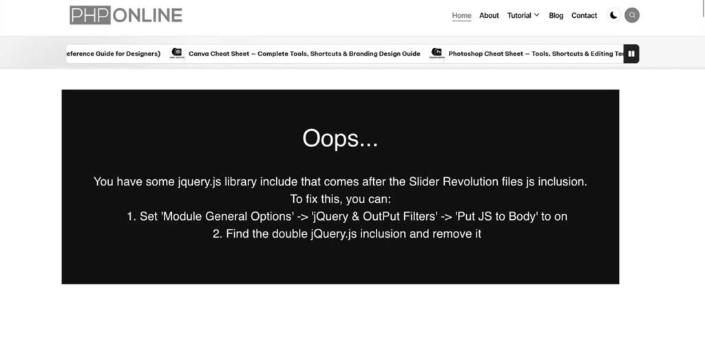 how to fix js error