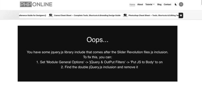 how to fix js error