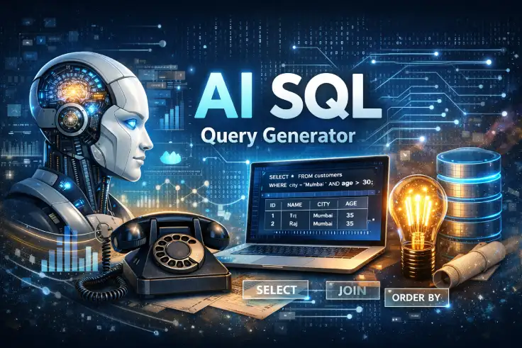 AI SQL Generator, Convert Text to SQL Query, SQL Query Generator Online, MySQL Query Generator