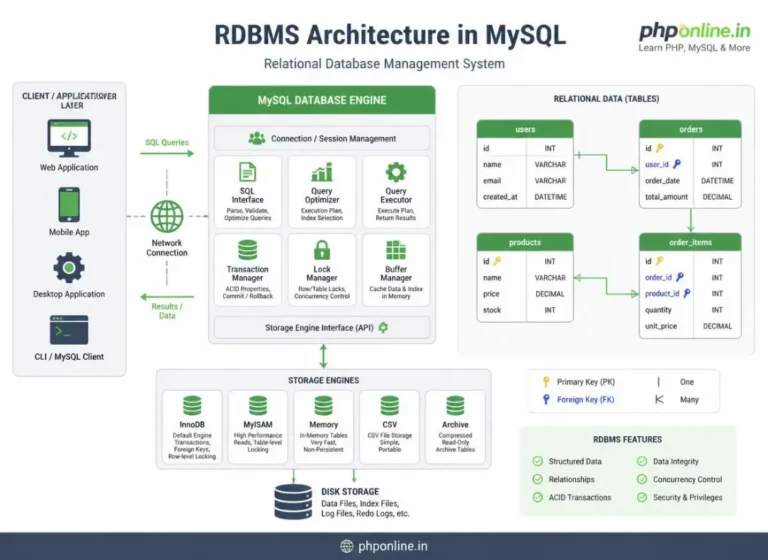 mysql introduction, learn mysql, relational database management system, sql for beginners, mysql rdbms tutorial, database tables primary key, mysql web development