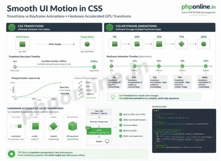 css transitions and animations, learn css animations, css transition shorthand, css keyframes tutorial, css transform translate scale, css animation timing function, smooth hover effects css